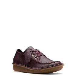 Γυναικεία Casual Παπούτσια Μπορντό Δέρμα FUNNY DREAM Clarks