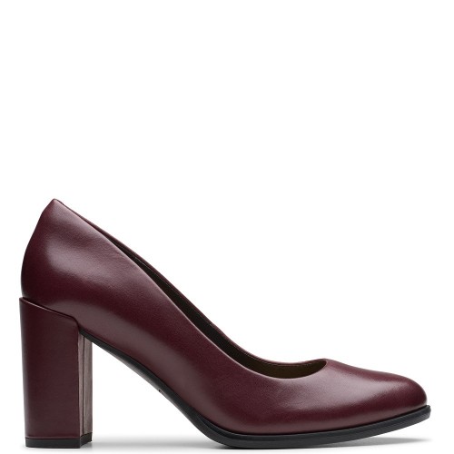 Γυναικείες Γόβες Μπορντό Δέρμα FREVA85 COURT Clarks