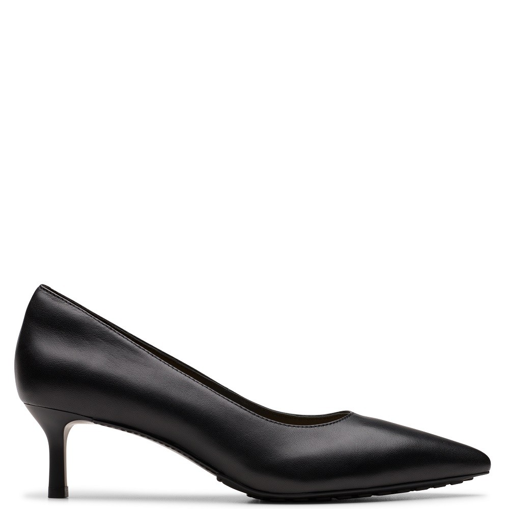 CLARKS</br>Γυναικείες Γόβες Μαύρο Δέρμα ADELA COURT Clarks CLARKS</br>Γυναικείες Γόβες Μαύρο Δέρμα ADELA COURT Clarks