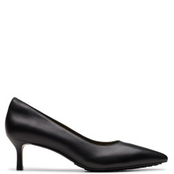 Γυναικείες Γόβες Μαύρο Δέρμα ADELA COURT Clarks