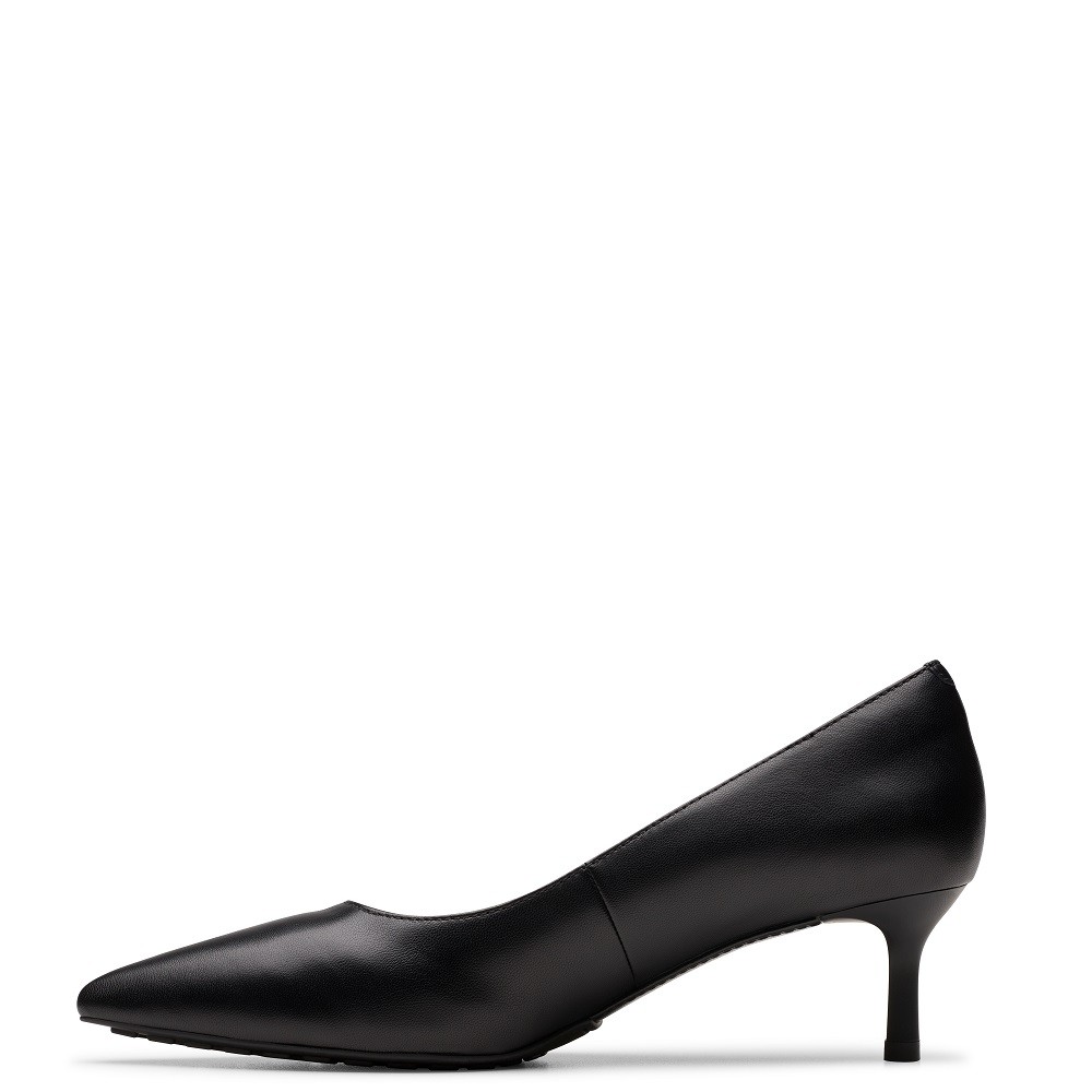 CLARKS</br>Γυναικείες Γόβες Μαύρο Δέρμα ADELA COURT Clarks CLARKS</br>Γυναικείες Γόβες Μαύρο Δέρμα ADELA COURT Clarks