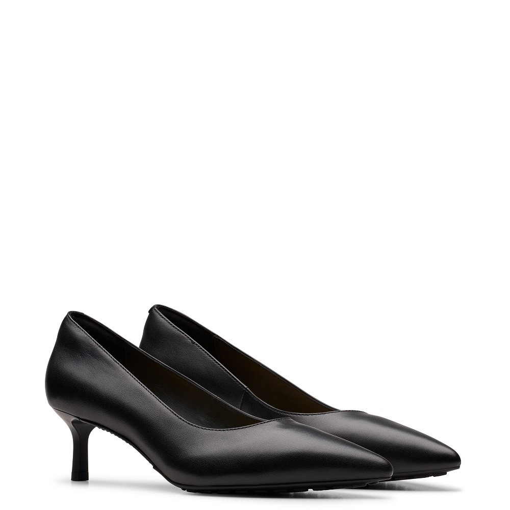 CLARKS</br>Γυναικείες Γόβες Μαύρο Δέρμα ADELA COURT Clarks CLARKS</br>Γυναικείες Γόβες Μαύρο Δέρμα ADELA COURT Clarks