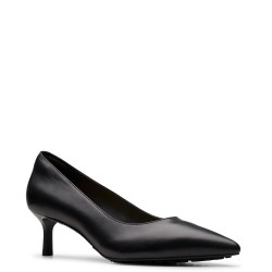 Γυναικείες Γόβες Μαύρο Δέρμα ADELA COURT Clarks
