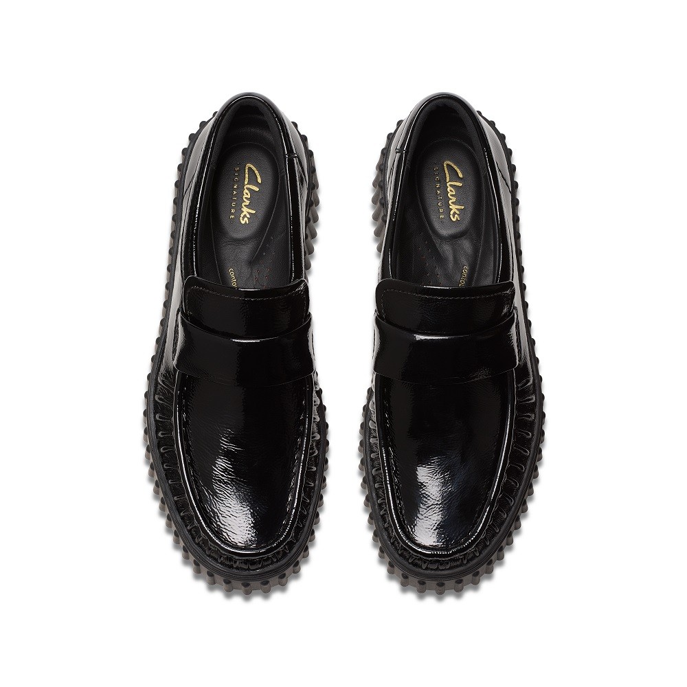 CLARKS</br>Γυναικεία Μοκασίνια Μαύρο Λουστρίνι TORHILL MOCC Clarks CLARKS</br>Γυναικεία Μοκασίνια Μαύρο Λουστρίνι TORHILL MOCC Clarks