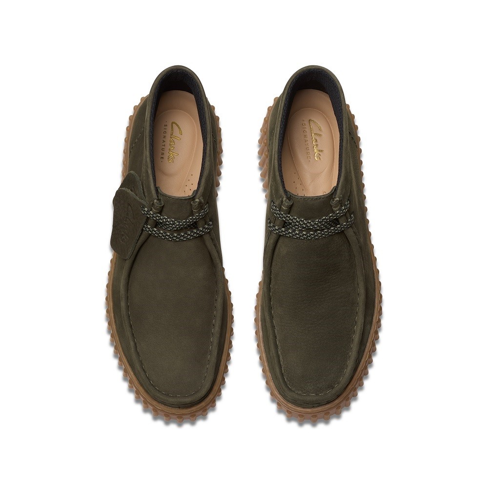 CLARKS</br>Γυναικεία Μποτάκια Χακί Nubuck TORHILL MOSS Clarks