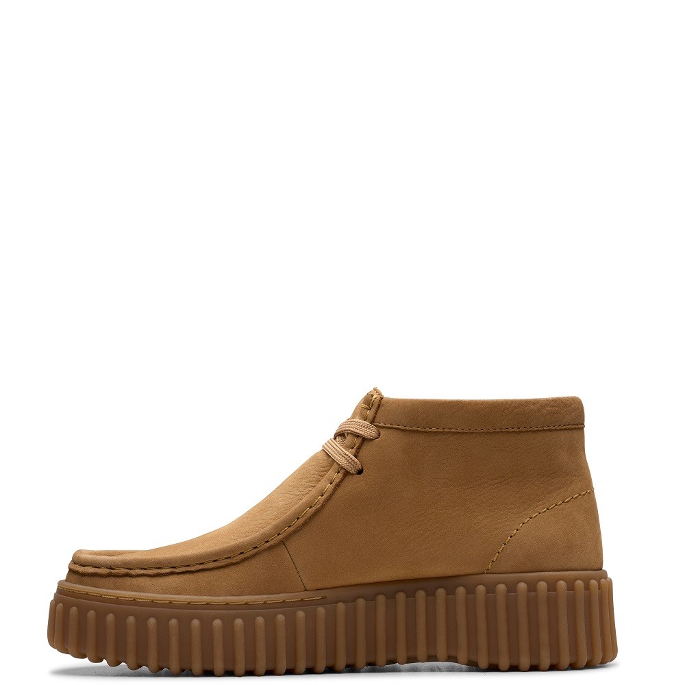 CLARKS</br>Γυναικεία Μποτάκια Ταμπά Nubuck TORHILL MOSS Clarks