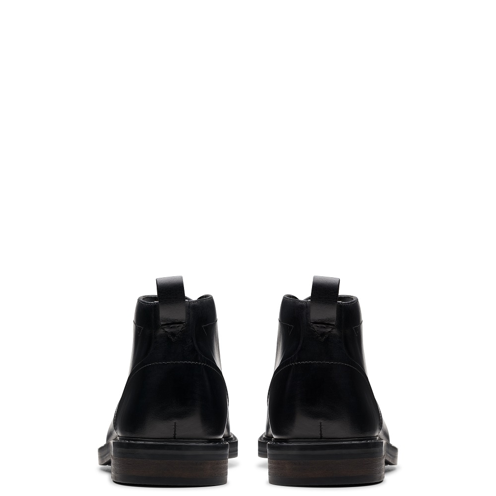 CLARKS</br>Clarks ALDWIN CHUKKA Ανδρικά Μποτάκια Μαύρο Δέρμα CLARKS</br>Clarks ALDWIN CHUKKA Ανδρικά Μποτάκια Μαύρο Δέρμα