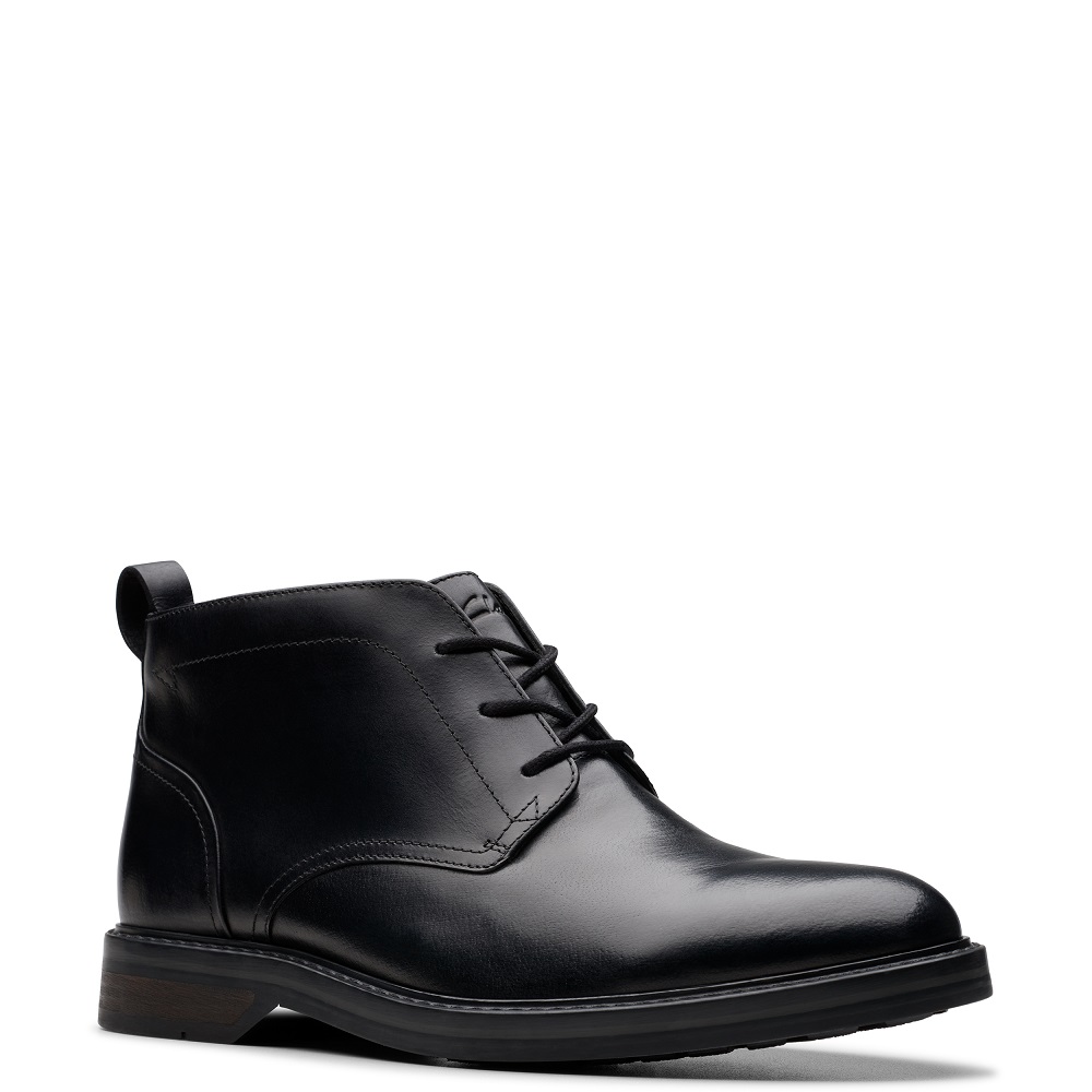 CLARKS</br>Clarks ALDWIN CHUKKA Ανδρικά Μποτάκια Μαύρο Δέρμα CLARKS</br>Clarks ALDWIN CHUKKA Ανδρικά Μποτάκια Μαύρο Δέρμα