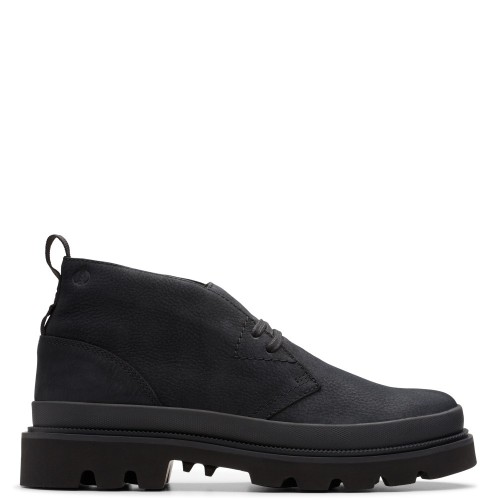 Ανδρικά Μποτάκια Μαύρο Δέρμα Nubuck BADELL DB Clarks