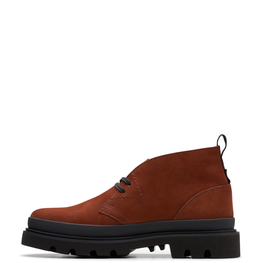 CLARKS</br>Ανδρικά Μποτάκια Ταμπά Δέρμα Nubuck BADELL DB Clarks CLARKS</br>Ανδρικά Μποτάκια Ταμπά Δέρμα Nubuck BADELL DB Clarks
