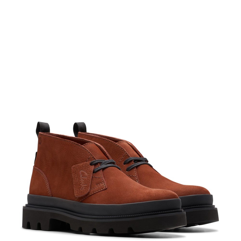 CLARKS</br>Ανδρικά Μποτάκια Ταμπά Δέρμα Nubuck BADELL DB Clarks CLARKS</br>Ανδρικά Μποτάκια Ταμπά Δέρμα Nubuck BADELL DB Clarks