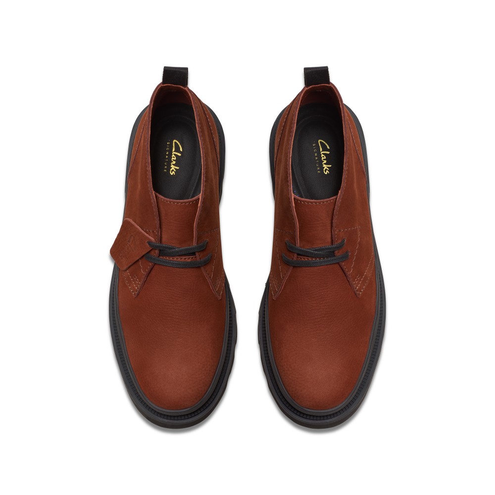 CLARKS</br>Ανδρικά Μποτάκια Ταμπά Δέρμα Nubuck BADELL DB Clarks CLARKS</br>Ανδρικά Μποτάκια Ταμπά Δέρμα Nubuck BADELL DB Clarks