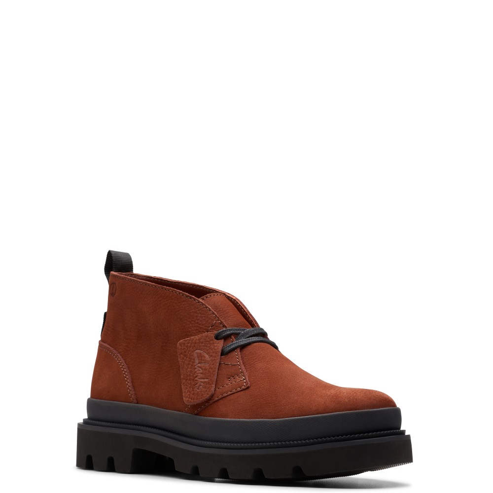 CLARKS</br>Ανδρικά Μποτάκια Ταμπά Δέρμα Nubuck BADELL DB Clarks CLARKS</br>Ανδρικά Μποτάκια Ταμπά Δέρμα Nubuck BADELL DB Clarks