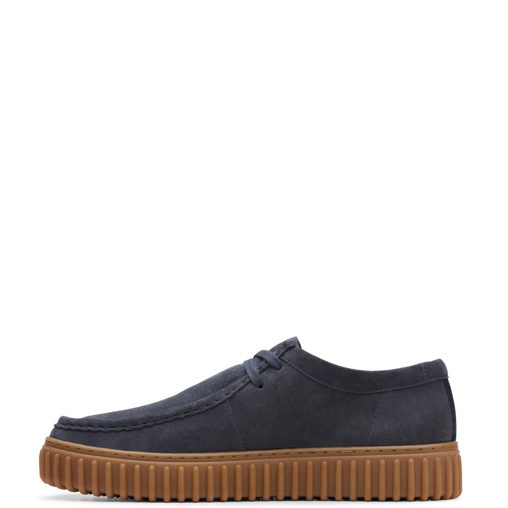 CLARKS</br>Ανδρικά Δετά Παπούτσια Μπλε Suede TORHILL LO Clarks CLARKS</br>Ανδρικά Δετά Παπούτσια Μπλε Suede TORHILL LO Clarks
