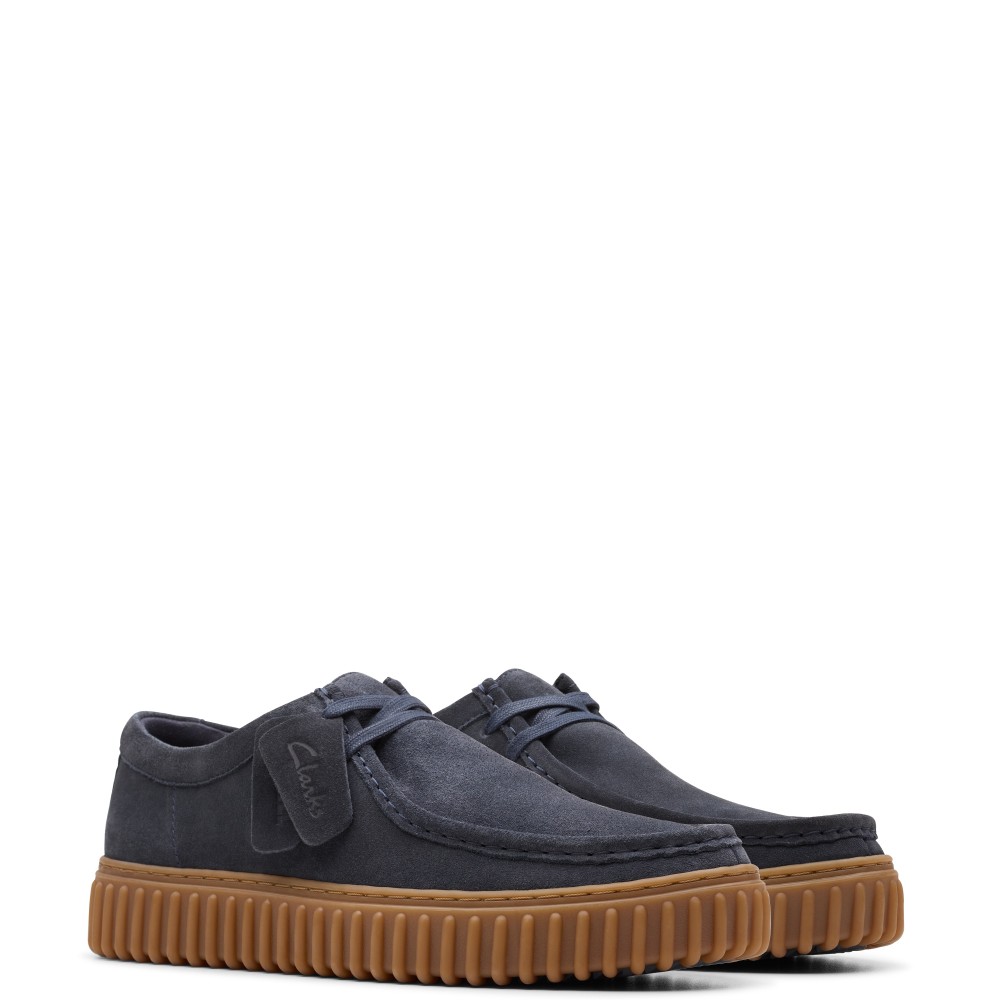 CLARKS</br>Ανδρικά Δετά Παπούτσια Μπλε Suede TORHILL LO Clarks CLARKS</br>Ανδρικά Δετά Παπούτσια Μπλε Suede TORHILL LO Clarks