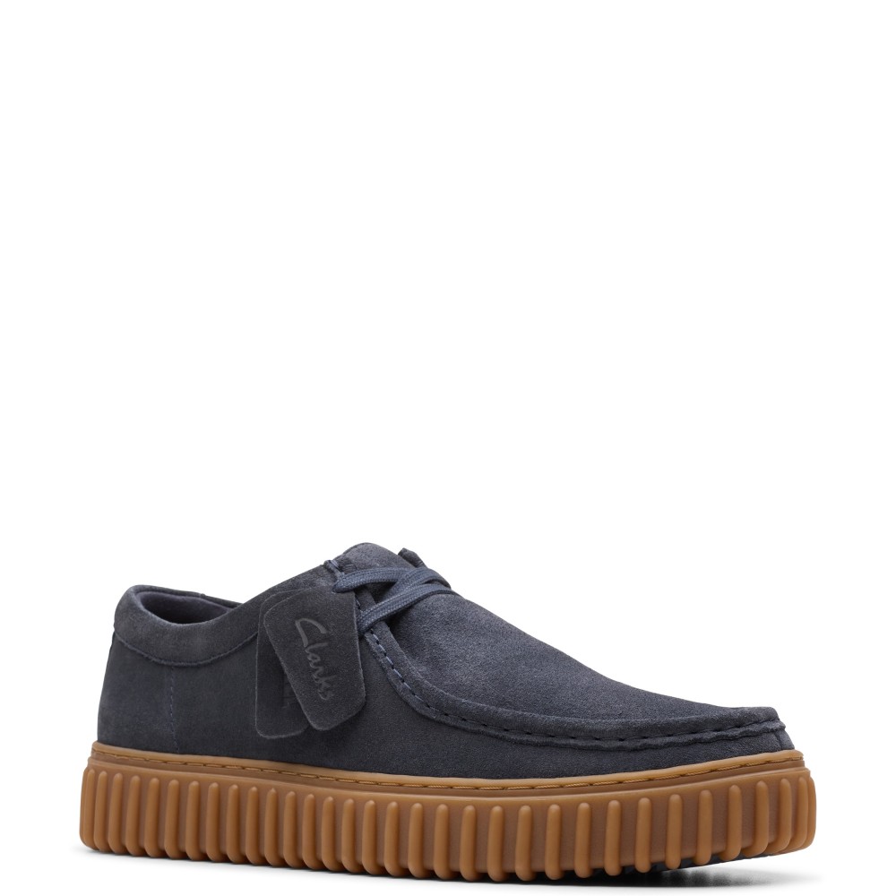 CLARKS</br>Ανδρικά Δετά Παπούτσια Μπλε Suede TORHILL LO Clarks CLARKS</br>Ανδρικά Δετά Παπούτσια Μπλε Suede TORHILL LO Clarks