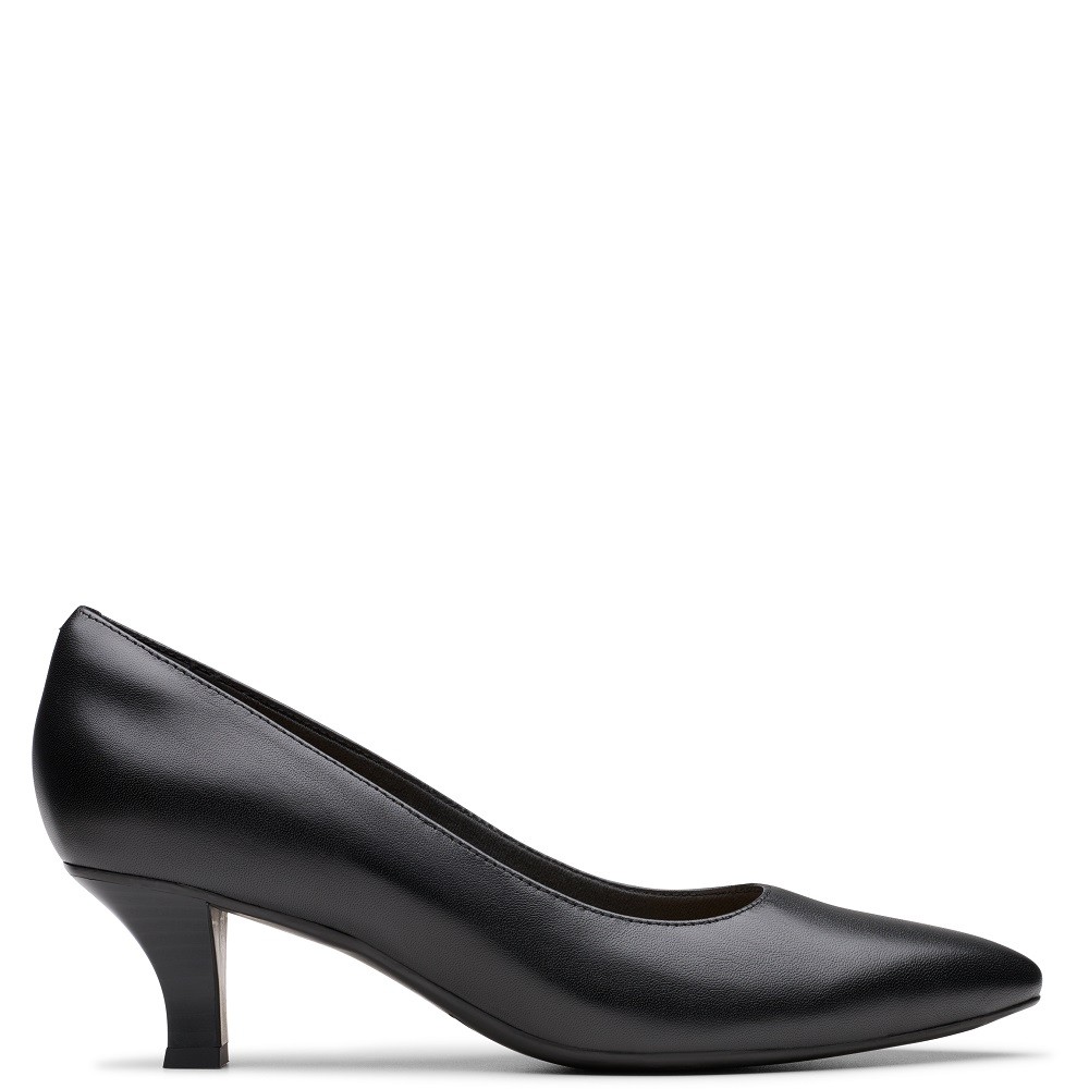 CLARKS</br>Γυναικείες Γόβες Μαύρο Δέρμα KEPLEY VINE Clarks CLARKS</br>Γυναικείες Γόβες Μαύρο Δέρμα KEPLEY VINE Clarks