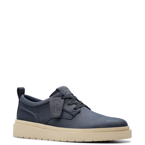 Clarks POLDEN LACE Ανδρικά Δετά Παπούτσια Μπλε Δέρμα