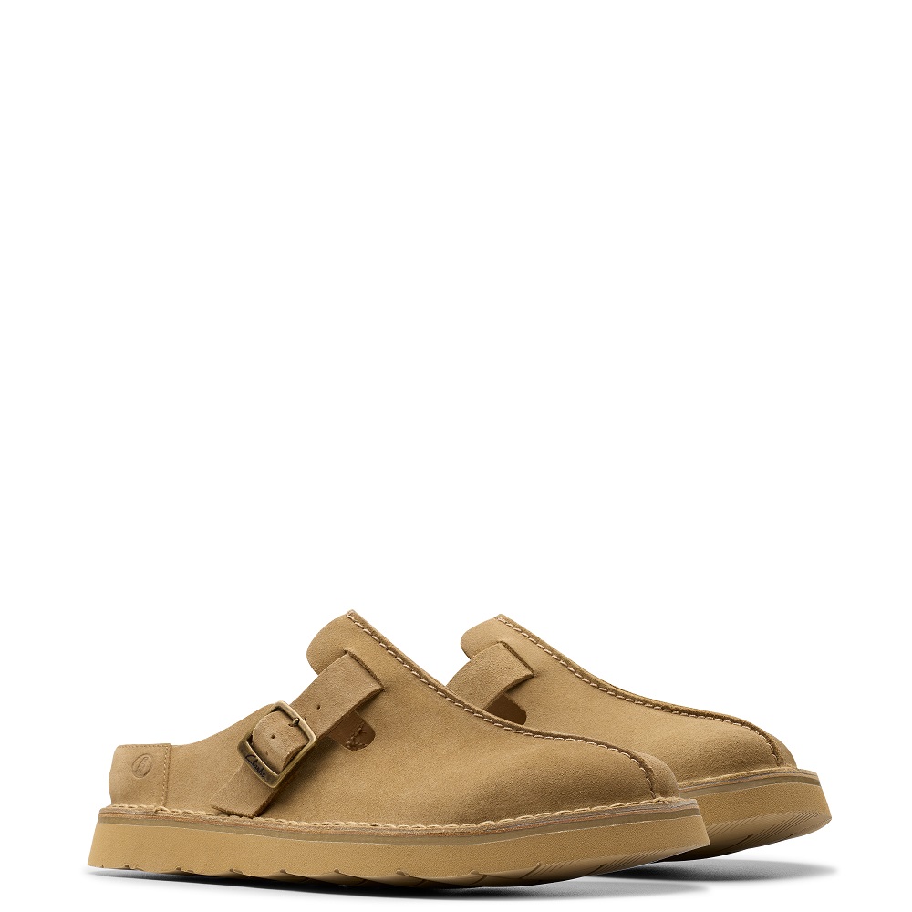 CLARKS</br>Ανδρικές Παντόφλες Μπεζ Suede SOLSBURY MULE Clarks CLARKS</br>Ανδρικές Παντόφλες Μπεζ Suede SOLSBURY MULE Clarks