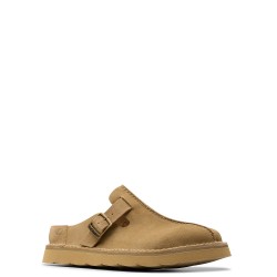 Ανδρικές Παντόφλες Μπεζ Suede SOLSBURY MULE Clarks