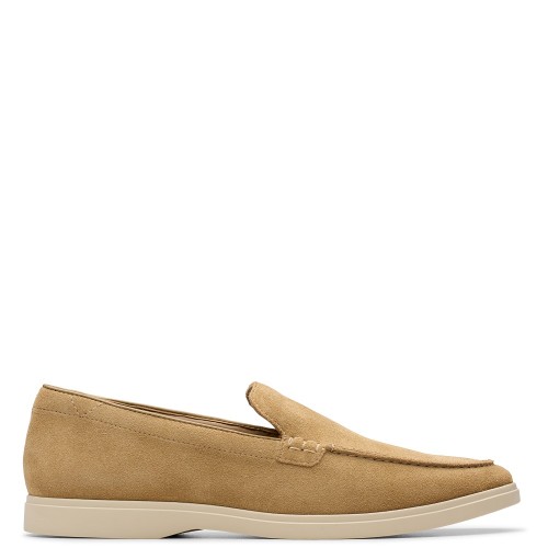 Ανδρικά Μοκασίνια/Loafers Μπεζ Suede TORFORD EASY Clarks Ανδρικά Μοκασίνια/Loafers Μπεζ Suede TORFORD EASY Clarks