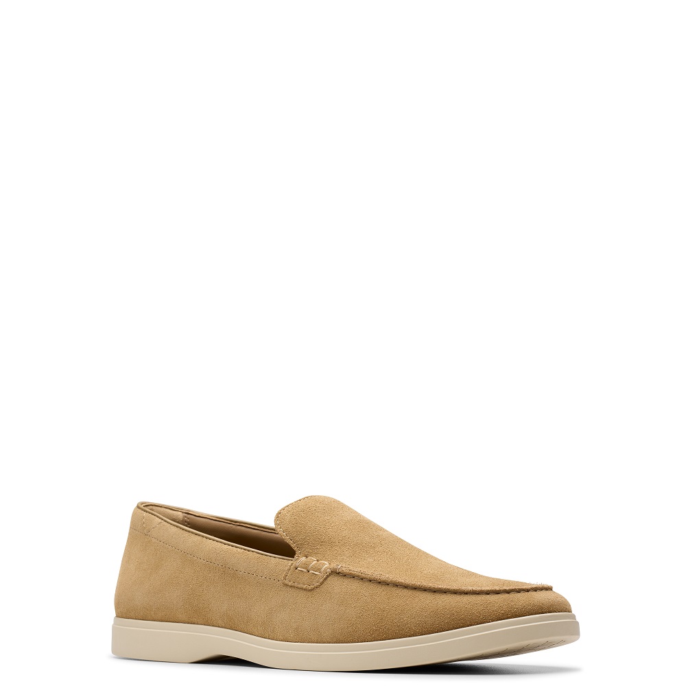 CLARKS</br>Ανδρικά Μοκασίνια/Loafers Μπεζ Suede TORFORD EASY Clarks CLARKS</br>Ανδρικά Μοκασίνια/Loafers Μπεζ Suede TORFORD EASY Clarks
