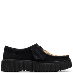 CLARKS</br>Clarks TORHILL BEE Γυναικεία Casual Παπούτσια Μαύρο Λεοπάρ Suede