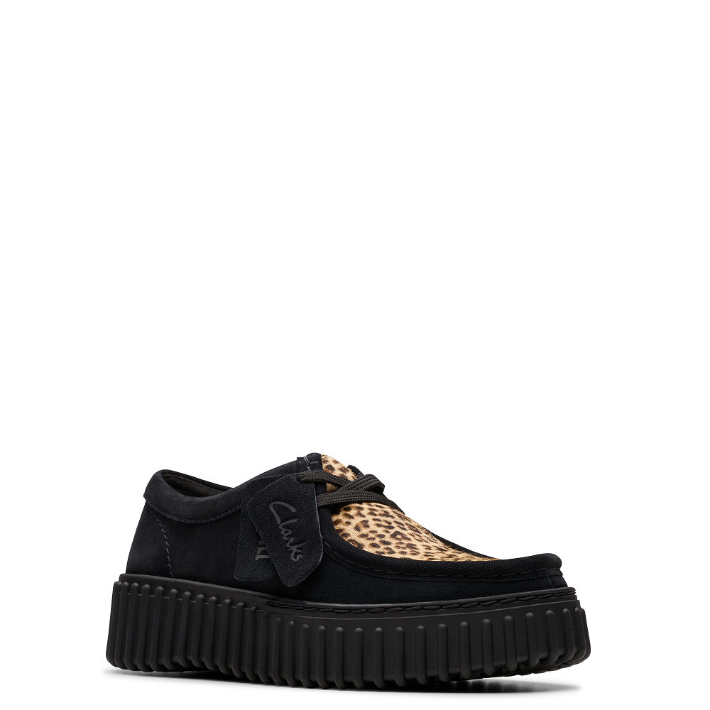 CLARKS</br>Clarks TORHILL BEE Γυναικεία Casual Παπούτσια Μαύρο Λεοπάρ Suede CLARKS</br>Clarks TORHILL BEE Γυναικεία Casual Παπούτσια Μαύρο Λεοπάρ Suede