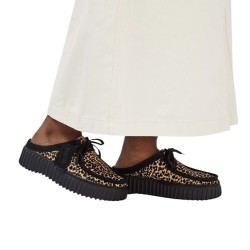 Γυναικεία Mules Μαύρο Λεοπάρ Suede TORHILL MULE Clarks