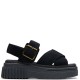 CLARKS</br>Γυναικεία Flatform Σανδάλια Μαύρο Suede EVAMAR WISH Clarks CLARKS</br>Γυναικεία Flatform Σανδάλια Μαύρο Suede EVAMAR WISH Clarks