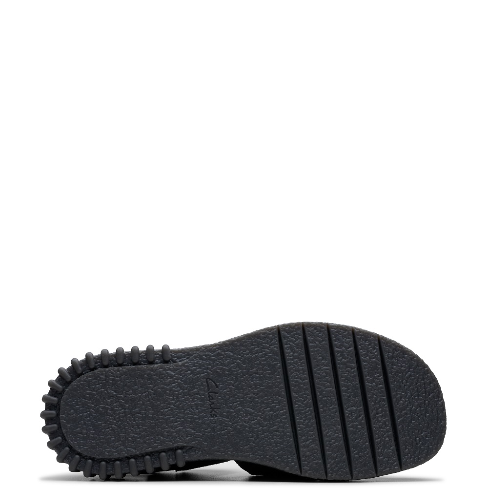 CLARKS</br>Γυναικεία Flatform Σανδάλια Μαύρο Suede EVAMAR WISH Clarks CLARKS</br>Γυναικεία Flatform Σανδάλια Μαύρο Suede EVAMAR WISH Clarks