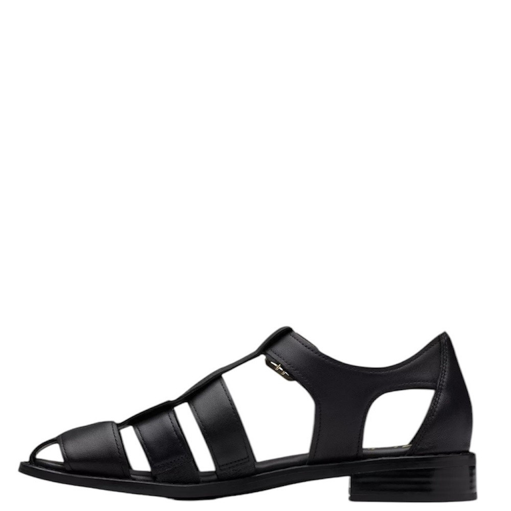 CLARKS</br>Γυναικεία Πέδιλα Μαύρο Δέρμα HANA SUN Clarks CLARKS</br>Γυναικεία Πέδιλα Μαύρο Δέρμα HANA SUN Clarks