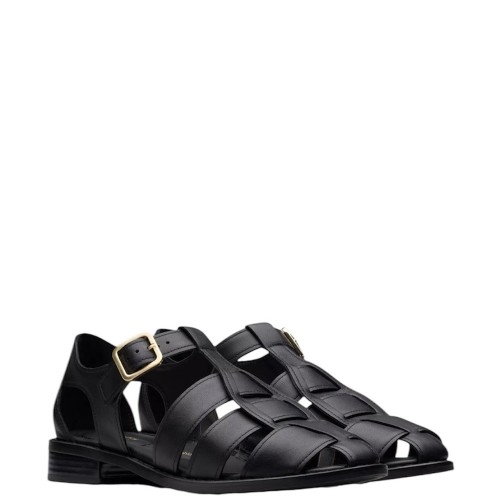 Clarks HANA SUN Γυναικεία Πέδιλα Μαύρο Δέρμα