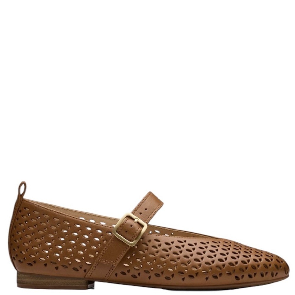 CLARKS</br>Γυναικείες Μπαλαρίνες Ταμπά Δέρμα FAWNA JANE Clarks CLARKS</br>Γυναικείες Μπαλαρίνες Ταμπά Δέρμα FAWNA JANE Clarks