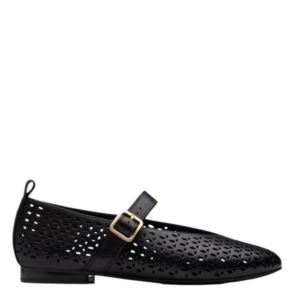 CLARKS</br>Γυναικείες Μπαλαρίνες Μαύρο Δέρμα FAWNA JANE Clarks CLARKS</br>Γυναικείες Μπαλαρίνες Μαύρο Δέρμα FAWNA JANE Clarks