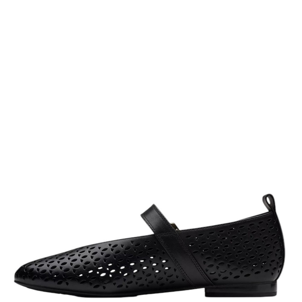 CLARKS</br>Γυναικείες Μπαλαρίνες Μαύρο Δέρμα FAWNA JANE Clarks CLARKS</br>Γυναικείες Μπαλαρίνες Μαύρο Δέρμα FAWNA JANE Clarks