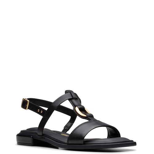 Clarks ARIANY SLING Γυναικεία Σανδάλια Μαύρο Δέρμα