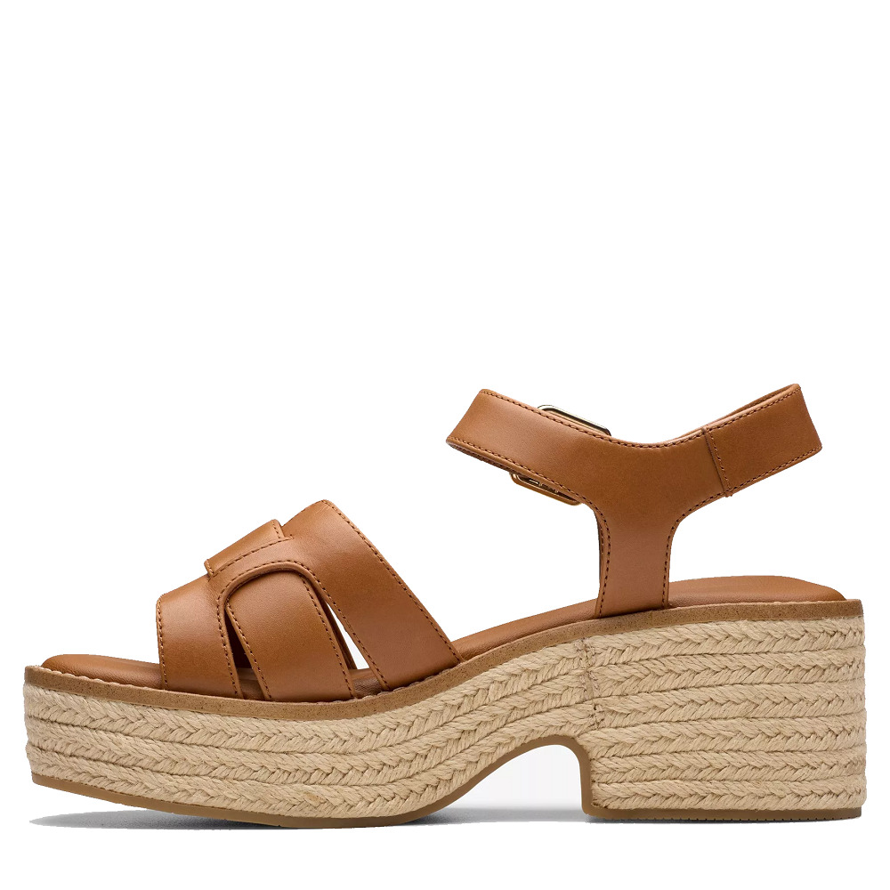 CLARKS</br>Γυναικείες Πλατφόρμες Ταμπά Δέρμα COLEDALE STRAP Clarks CLARKS</br>Γυναικείες Πλατφόρμες Ταμπά Δέρμα COLEDALE STRAP Clarks