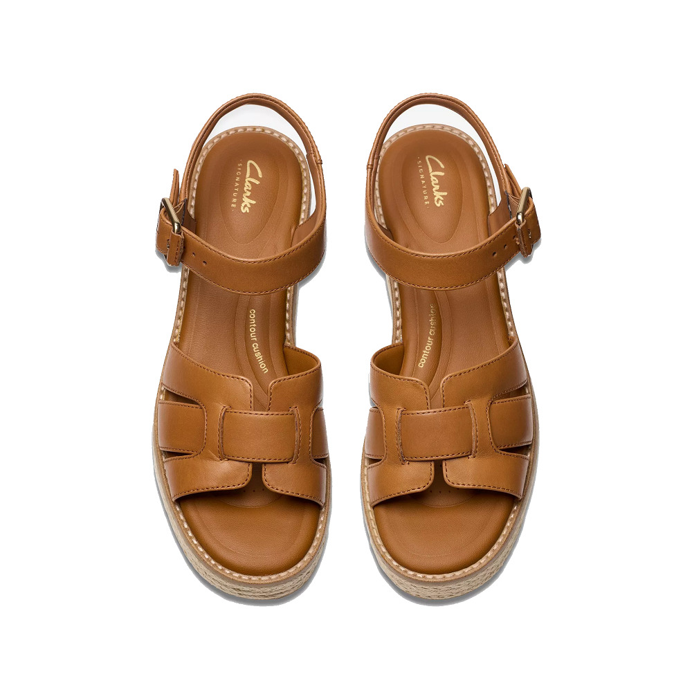 CLARKS</br>Γυναικείες Πλατφόρμες Ταμπά Δέρμα COLEDALE STRAP Clarks CLARKS</br>Γυναικείες Πλατφόρμες Ταμπά Δέρμα COLEDALE STRAP Clarks