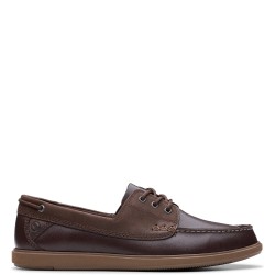 Ανδρικά Boat-shoes/Ιστιοπλοϊκά Καφέ Δέρμα BRATTON BOAT Clarks