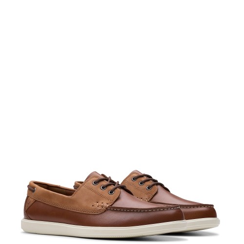 Ανδρικά Boat-shoes/Ιστιοπλοϊκά Ταμπά Δέρμα BRATTON BOAT Clarks Ανδρικά Boat-shoes/Ιστιοπλοϊκά Ταμπά Δέρμα BRATTON BOAT Clarks