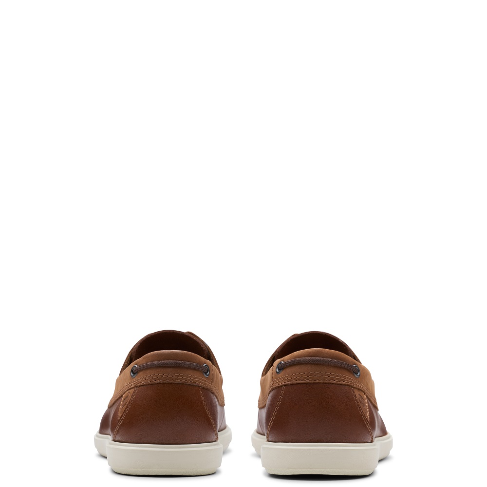 CLARKS</br>Ανδρικά Boat-shoes/Ιστιοπλοϊκά Ταμπά Δέρμα BRATTON BOAT Clarks CLARKS</br>Ανδρικά Boat-shoes/Ιστιοπλοϊκά Ταμπά Δέρμα BRATTON BOAT Clarks