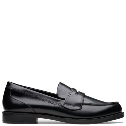 CLARKS</br>Clarks STRAVEN EDGE Γυναικεία Μοκασίνια Μαύρο Δέρμα