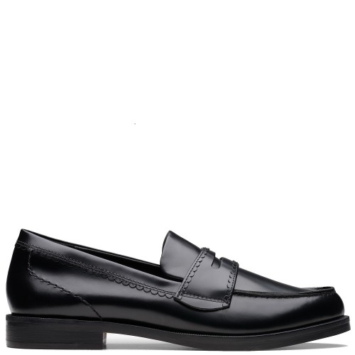 Clarks STRAVEN EDGE Γυναικεία Μοκασίνια Μαύρο Δέρμα Clarks STRAVEN EDGE Γυναικεία Μοκασίνια Μαύρο Δέρμα