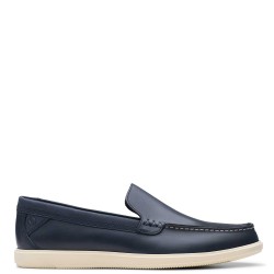 Ανδρικά Μοκασίνια/Loafers Μπλε Δέρμα BRATTON LOAFER Clarks