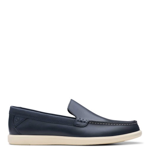 Ανδρικά Μοκασίνια/Loafers Μπλε Δέρμα BRATTON LOAFER Clarks Ανδρικά Μοκασίνια/Loafers Μπλε Δέρμα BRATTON LOAFER Clarks