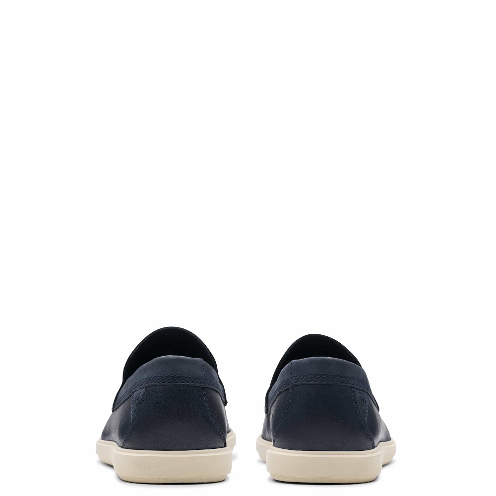 CLARKS</br>Ανδρικά Μοκασίνια/Loafers Μπλε Δέρμα BRATTON LOAFER Clarks CLARKS</br>Ανδρικά Μοκασίνια/Loafers Μπλε Δέρμα BRATTON LOAFER Clarks