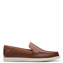 Ανδρικά Μοκασίνια/Loafers Ταμπά Δέρμα BRATTON LOAFER Clarks