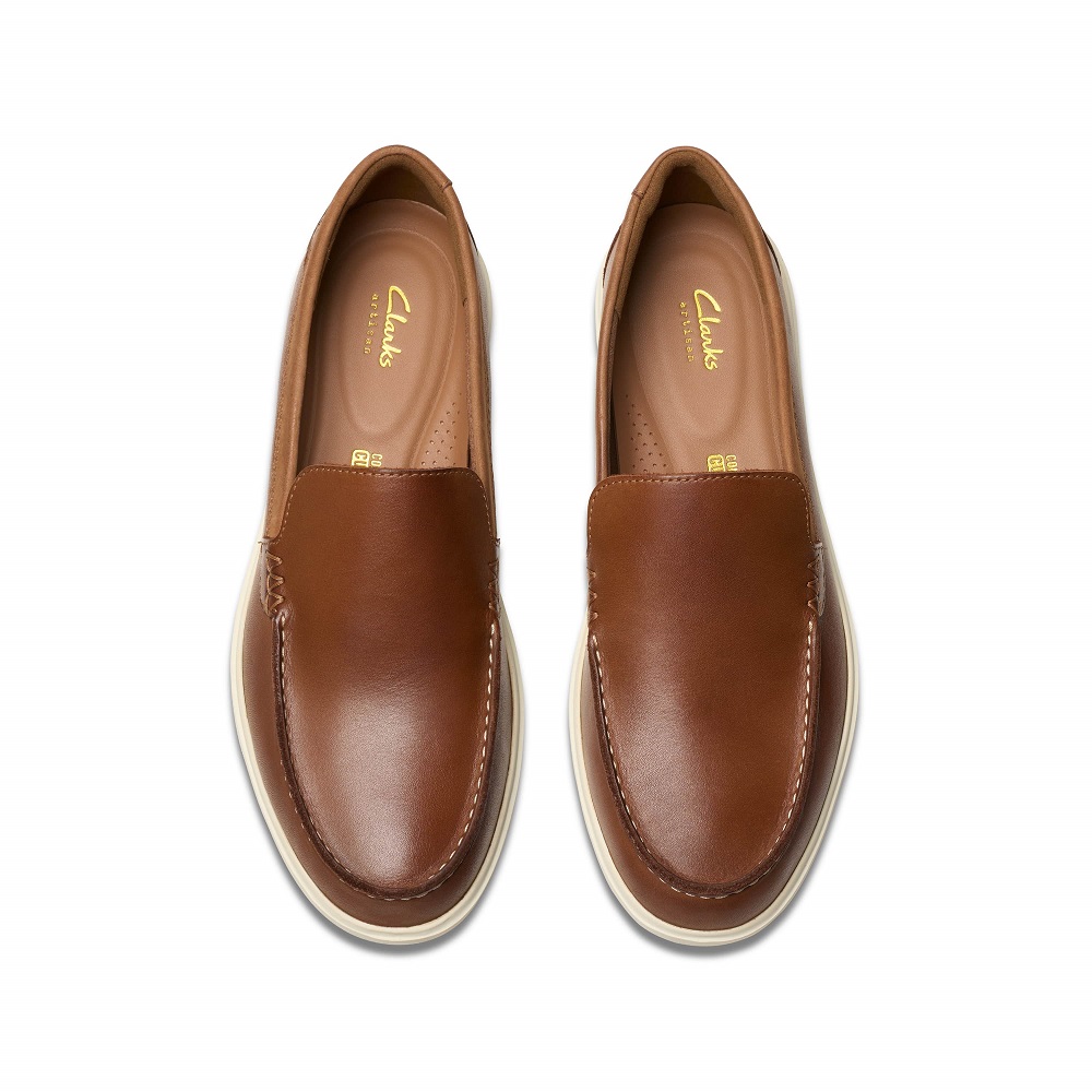 CLARKS</br>Ανδρικά Μοκασίνια/Loafers Ταμπά Δέρμα BRATTON LOAFER Clarks CLARKS</br>Ανδρικά Μοκασίνια/Loafers Ταμπά Δέρμα BRATTON LOAFER Clarks