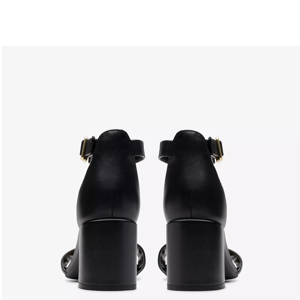 CLARKS</br>Γυναικεία Πέδιλα Μαύρο Δέρμα EZORIA MAE Clarks CLARKS</br>Γυναικεία Πέδιλα Μαύρο Δέρμα EZORIA MAE Clarks